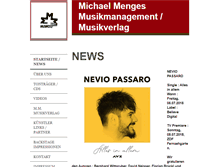 Tablet Screenshot of michael-menges-musikmanagement.com